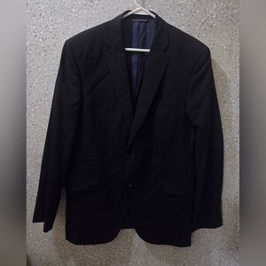 Jack Victor Navy‎ Blue Pinstripe Blazer 100% Wool – Mens Sport Coat Sz 42L